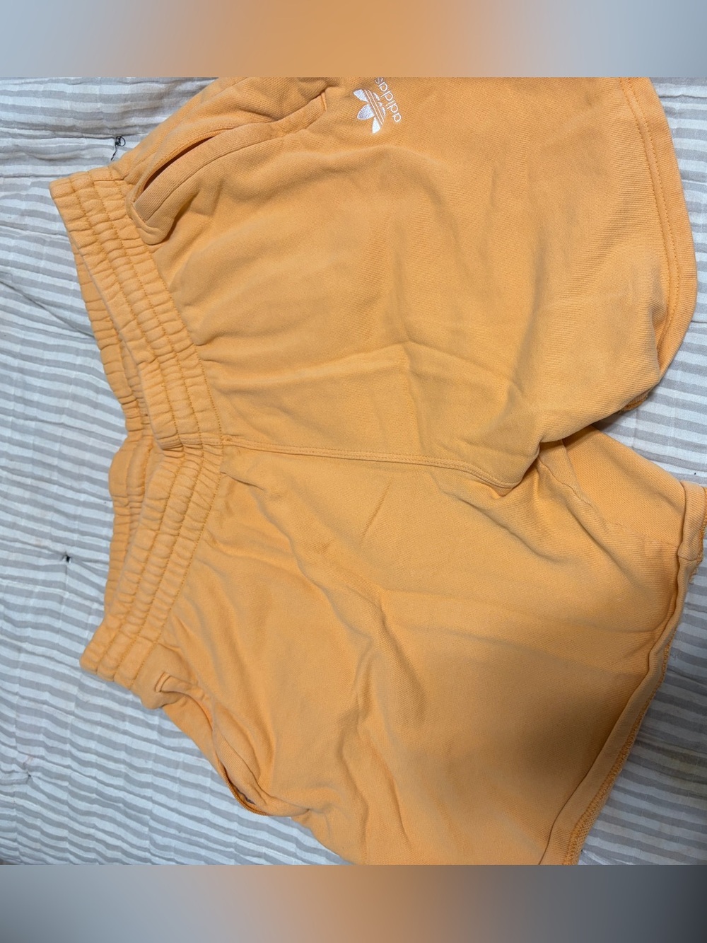 Adidas Men’s Orange Fleece Lounge Shorts